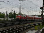 BR 218 409-1 schiebt den IRE 4228 aus Lindau Hbf nach Ulm Hbf.