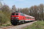 218 409-1 mit dem RE 3204 (Ulm Hbf-Neustadt(Schwarzw)) bei Donaueschingen 18.4.18