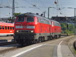 218 401 und 436 in Lindau Hbf, Juni 2018