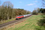 218 389 + 218 xxx mit IC 2311 Westerland(Sylt) - Stuttgart Hbf am 04.04.2017 bei Nutteln