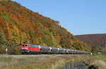 218 499-2 mit dem DGS 99793 (Ulm Rbf-Schelklingen) bei Schelklingen 16.10.18