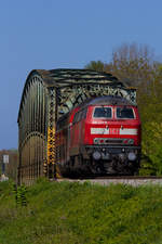 218 427-3 auf der Argenbrücke.