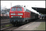 218151-9 fährt mit einem Regionalzug am 17.3.2005 in Köln West weiter in Richtung HBF Köln.