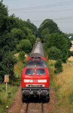 218 404 mit der RB 27033 vor Thann-Matzbach (20.06.2007)