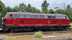 Die Diesellokomotive 218 139-4 Anfang Juli 2019 zu Besuch in Altenbeken.