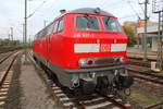 BR 218 837-3 wartete ebenfalls am 1.11.2019 in Hannover HBF auf Ihren Einsatz