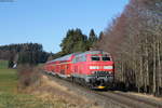 218 425-7 mit dem RE 59678 (Ulm Hbf-Oberstdorf) bei Käsers 29.12.19