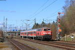 218 417-4 mit dem RE 22327 (Villingen(Schwarzw)-Ulm Hbf) am Esig Villingen 13.3.20