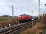 Sonderfahrt: 218 229 auf dem Weg nach Arnstadt am 27.01.2007