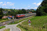 Früher, als sie noch die bunte Tourisitkzug-Lackierung trug, war die 218 418 ein begehrtes Fotoobjekt.