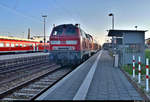 218 423-2 steht im Startbahnhof Buchloe abweichend auf Gleis 1.
(Smartphone-Aufnahme)

🧰 Südostbayernbahn (SOB | DB RegioNetz Infrastruktur GmbH (RNI)/DB RegioNetz Verkehrs GmbH (RNV))
🚝 RE 57427 Buchloe–München Hbf Gl.27-36
🕓 8.8.2020 | 6:44 Uhr