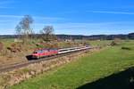 218 416 + 218 430 mit EC 194 am 18.11.2020 bei Görwangs.