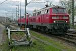 Nachdem 218 491-9 und 218 456-2 am 10.05.2021 die Wagen des IC 2939, Dortmund - Lindau-Insel, nach Friedrichshafen gezogen hatten, mussten die beiden Loks für einen Fahrtrichtungswechsel drei