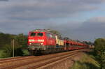 218 836-5 und 218 490-1 sowie 628 507 am Zugschluss mit dem D/AS 1458 (Bredtstedt/Niebüll-Westerland(Sylt)) bei Klanxbüll 29.5.21