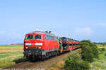 218 836 mit einem AZ von Niebüll nach Westerland in Morsum, 15.07.2021