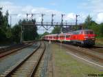 Die 218 477-1 fhrt am 18.8.07 mit einem RE aus Hannover in Bad Harzburg ein