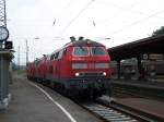 Br 218 426, 218 465, 218 457 auf dem Weg nach Braunschweig Hbf (26.8.2007)(Kreiensen)