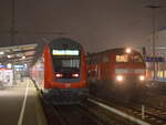 Friedrichshafen Stadt am 11.11.2021 mit 218 409 als RE nach Lindau.