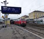 DB Regio 218 428-1 ( 9280 1218 428-1 D-DB ) in Regensburg Hbf abfahrbereit mit dem RE 2 nach Hof am 23.2.2026