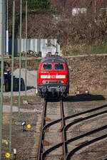 D-DB 218 322-6 stand am 09.03.2026 im Lübecker Hgbf (ALR) abgestellt.