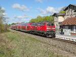 218 429 mit RE am 26.04.26 in Grevesm�hlen auf der Fahrt nach Bad Kleinen.