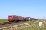 218 831 mit der Unterst�tzung von 218 834 auf dem Weg nach Sylt am 29.4.2026 kurz vor dem Erreichen des Hindenburgdamms 