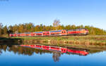 218 416 mit dem RE 4850 (Regensburg Hbf - Marktredwitz) bei Wiesau 30.4.26