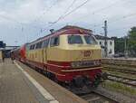 DB Regio, 218 419-0 ( 9280 1218 419-0 D-DB ) mit dem RE 2 nach Hof abfahrbereit in Regensburg am 26.7.2026
