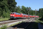 218 421 bei der Einfahrt in Windischeschenbach am 19. Juni 2026.