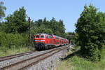 218 403 war am 19. Juni 2026 bei Windischeschenbach in Richtung Regensburg unterwegs.