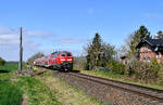 218 425 mit RE 56853 L�beck Hbf - Bad Kleinen am 25.April 2026 bei L�dersdorf