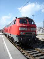 DB-Dieselok 218400-0 in Mnchen Hbf.