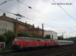 2 Maschinen der Baureihe 218 Ziehen von Altona einen IC in den Hbf Hamburg ein, am 08.08.08 Hamburg