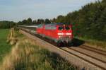 218 445 und 218 xxx mit EC 190 bei Epfenhausen (13.08.2008)