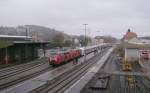 218 156 und 218 164 mit dem IC 118 in Biberach/Riss