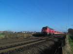 218 407-5 beschleunigt am 19.12.08 den RE 21417 Kiel Hbf - Hamburg Hbf nach der Ausfahrt aus Reinfeld (Holst.).