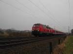 218 339-0 beschleunigt am 17.01.09 den RE 21417 Kiel Hbf - Hamburg Hbf nach kurzem Halt in Reinfeld (Holst.) Richtung Bad Oldesloe.