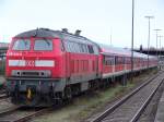 Die 218 431-5 abgestellt im Lbecker Hbf.(13.02.05)