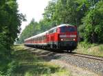 Diesellok BR 218 451-3 -DB AG- mit RE auf dem Wege nach Grevesmhlen