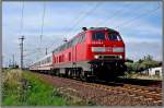 218 836-5 mit IC1814 unterwegs nach Heringsdorf.