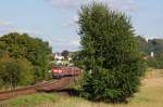 218 468 mit RE 352  Jan Hus  am 28.07.2009 bei Sulzbach-Rosenberg