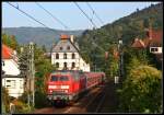 Am 10.09.09 fahren 218 476 und 218 483 im Sandwich richtung Mannheim.