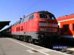 Die in Kempten beheimatete 9280 1 218 492-7 D-DB am 27.07.2009 an eine RB nach Hergatz(Augsburg Hbf).