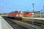 218 485 am 31.10.09 mit RE 32688 nach Memmingen in Mnchen Hbf