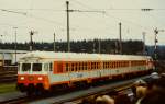 City-Bahn Kln-Gummersbach, geschoben von einer 218, auf der Fahrzeugparade  Vom Adler bis in die Gegenwart , die im September 1985 an mehreren Wochenenden in Nrnberg-Langwasser zum 150jhrigen