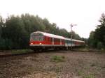 218 138-6 mit RE (14 Der Borkener) 10504 Essen Steele-Ost-Borken in Borken am 23-8-1994.