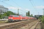 RB (fast) bis zum Horizont: 218 465 am 29.06.10 mit der RB nach Mhldorf am Heimeranplatz