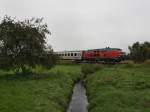 Die 218 440 am 25.09.2010 mit dem IC Rottalerland unterwegs bei Bad Birnbach. 