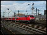 218 473 mit RE nach Bad Harzburg in Hannover Hbf