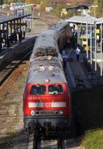 Frontalansicht des AEG Showtrain in Ravensburg, 29.10.10